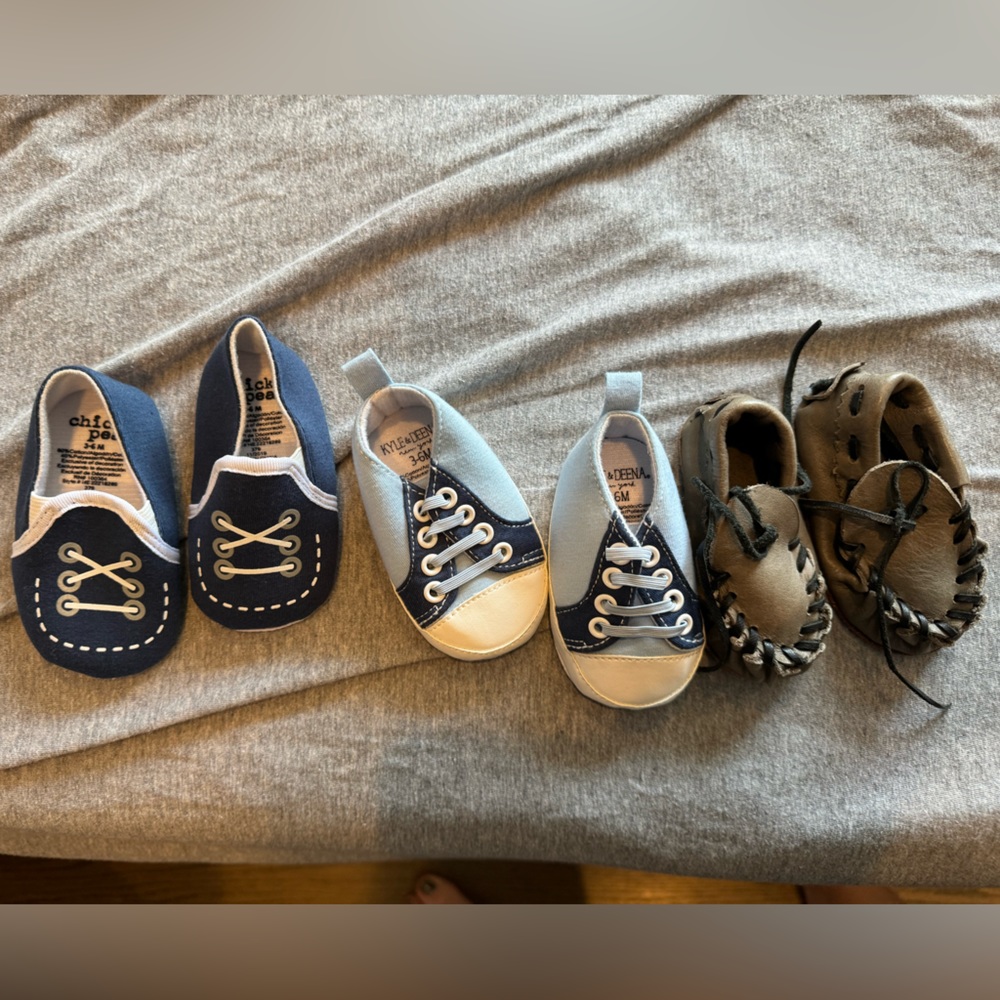 Lot of 3-6 month baby boy shoes